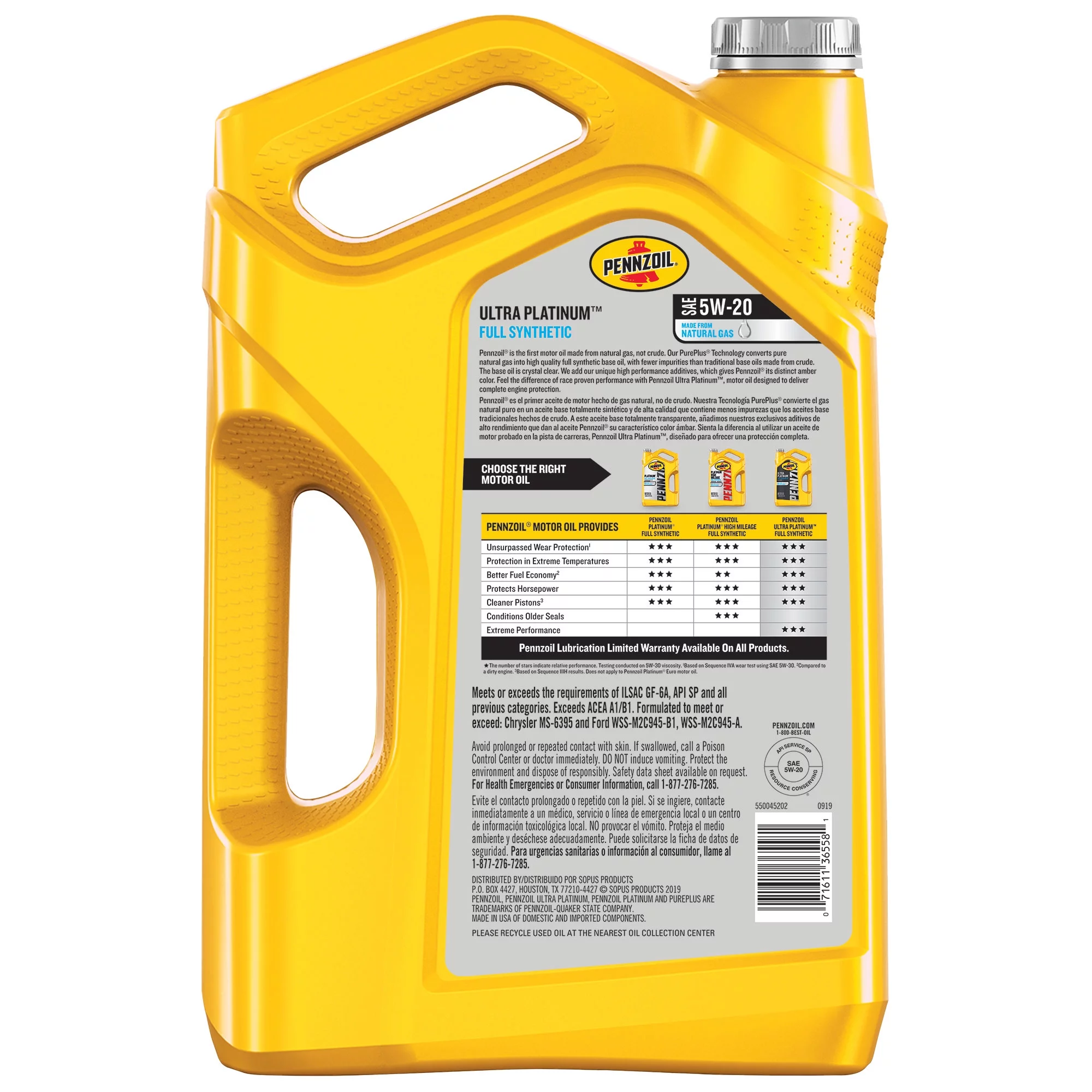 Pennzoil Ultra Platinum 5W-20 -2